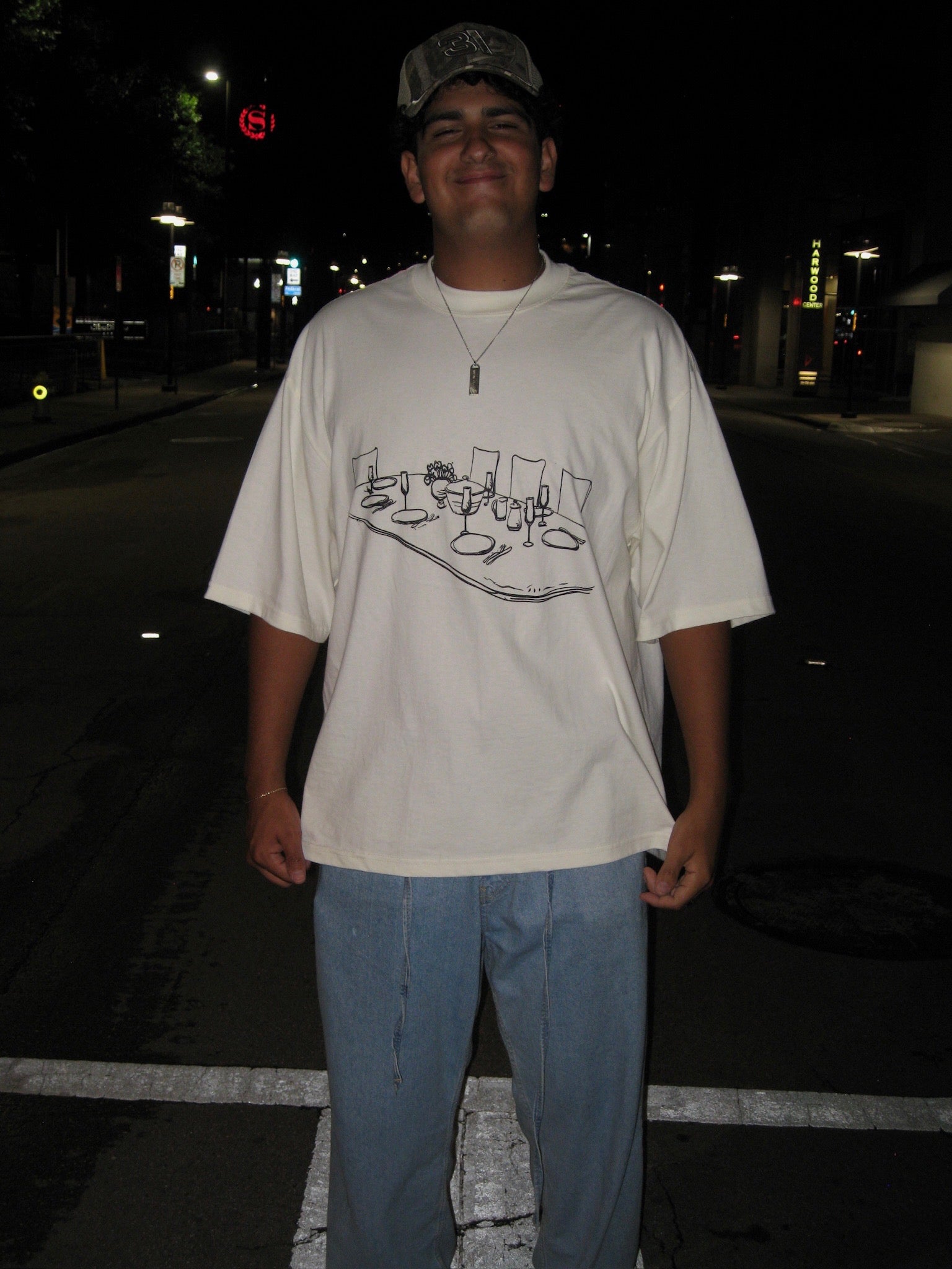 Salmos 23:5 / Camiseta Off-White