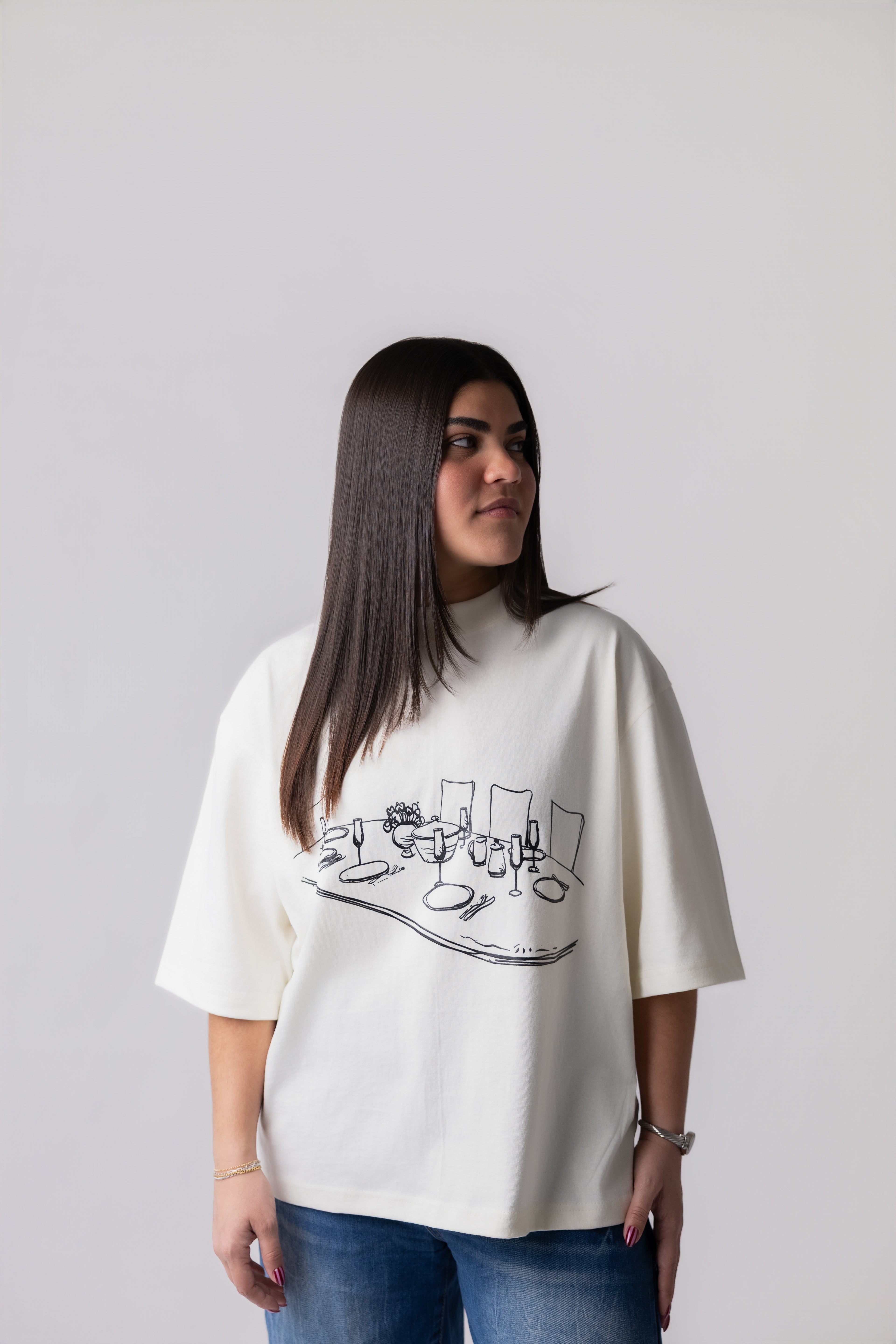 Salmos 23:5 / Camiseta Off-White