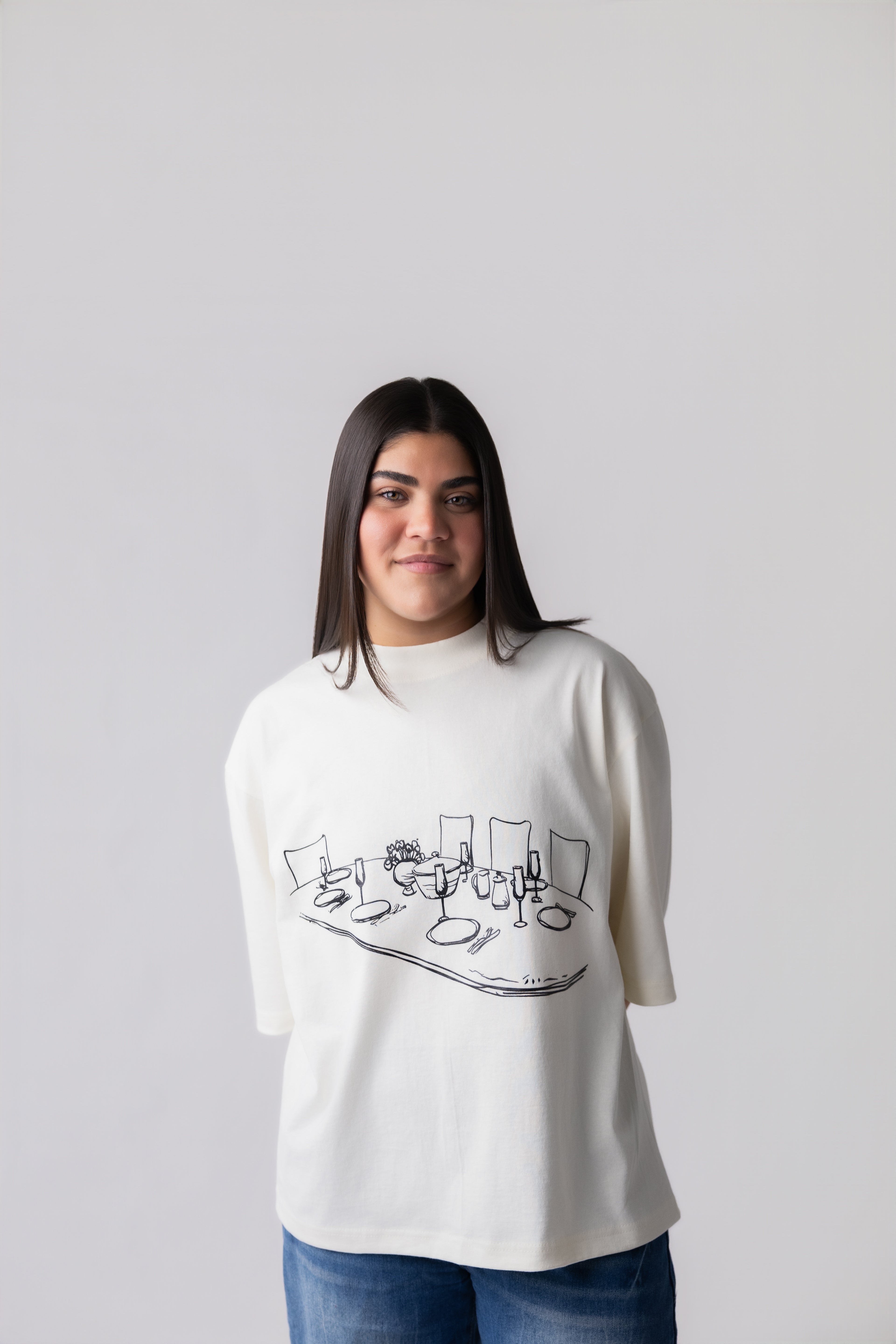 Salmos 23:5 / Camiseta Off-White