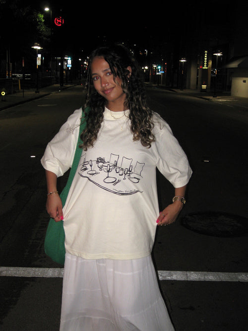 Salmos 23:5 / Camiseta Off-White