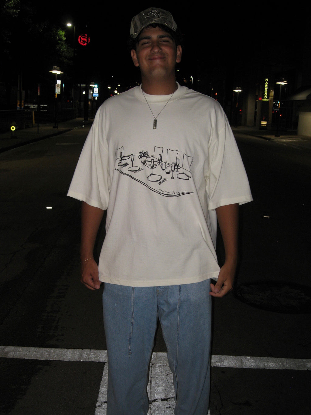 Salmos 23:5 / Camiseta Off-White